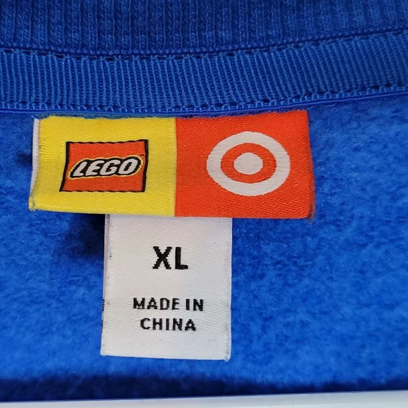 Target Lego Sweatshirt Zip Front Primary Colors Blue Red Yellow Adult XL - Picture 4 of 8